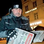 Zeitungszusteller in München Foto: Werner Bachmeier