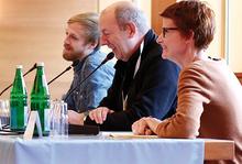 Moritz Tschermak, Manfred Kloiber und Cornelia Haß Foto: Jan Timo Schaube