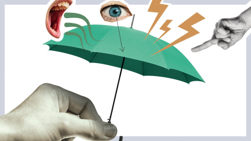 collage Stress Regenschirm